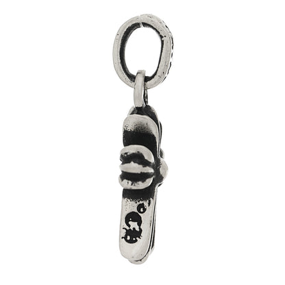 Chrome Hearts Sterling Silver Diamond Baby Fat Cross Pave Pendant 5 of 5