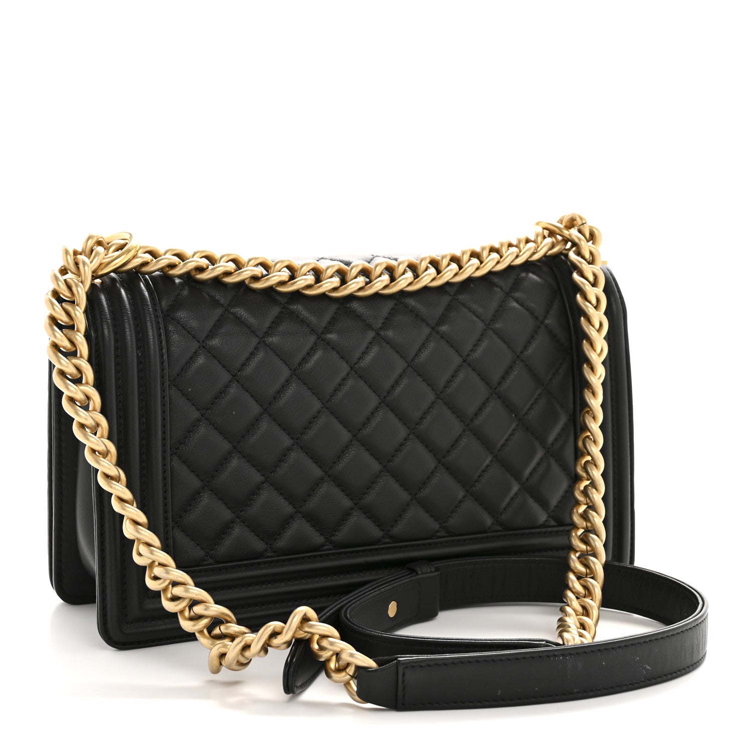 Chanel Calfskin Quilted Medium Boy Flap Black 3 of 13