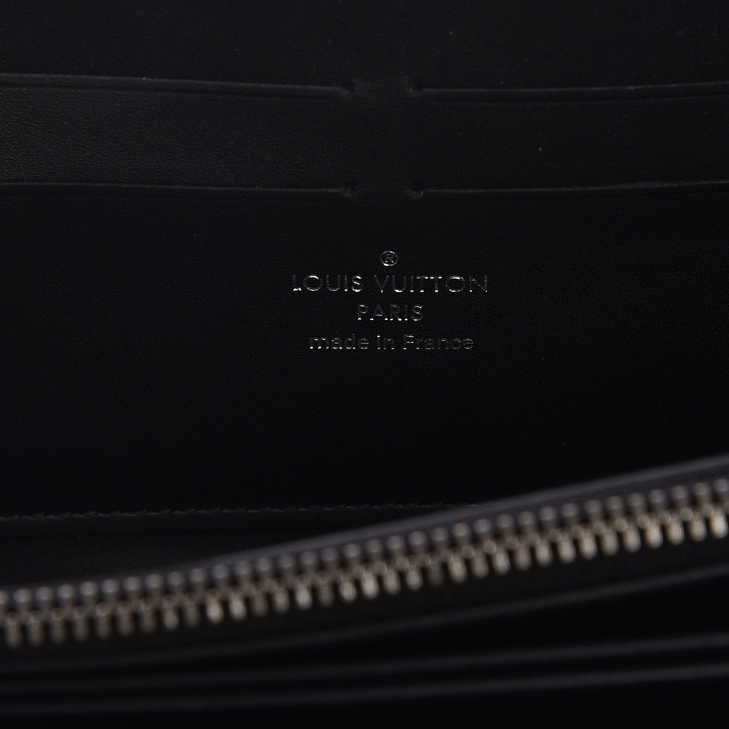 Calfskin Graphic Print Zippy Wallet