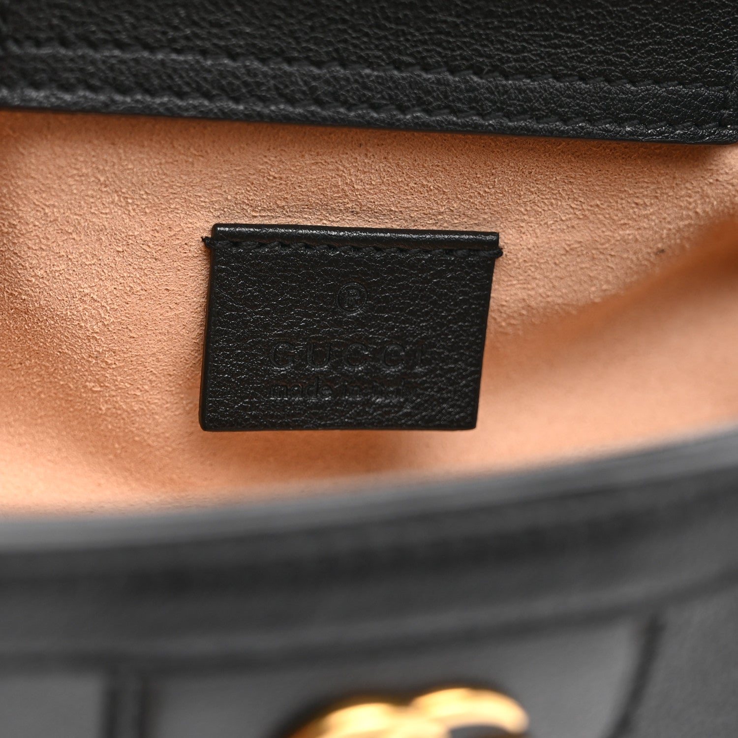 Gucci Wonka Grain Calfskin Mini Diana Tote Bag Black Yellow Fluo 6 of 11