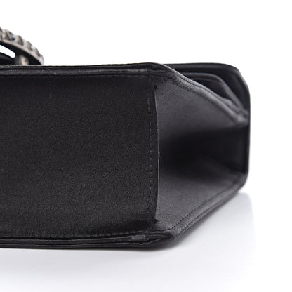 Gucci Satin Silk Crystal Small Dionysus Shoulder Bag Black Black Diamond 10 of 11