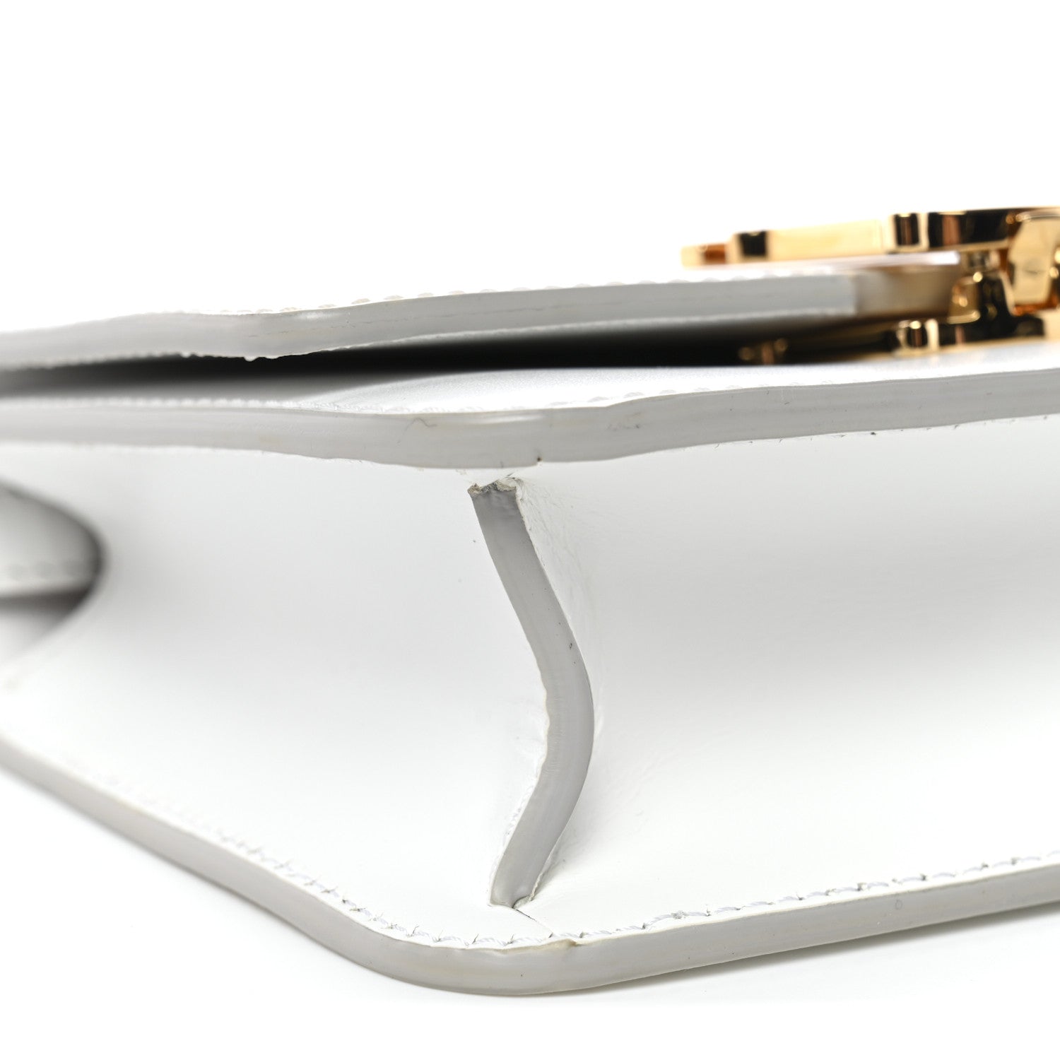 Burberry Calfskin Mini TB Bag White 8 of 13