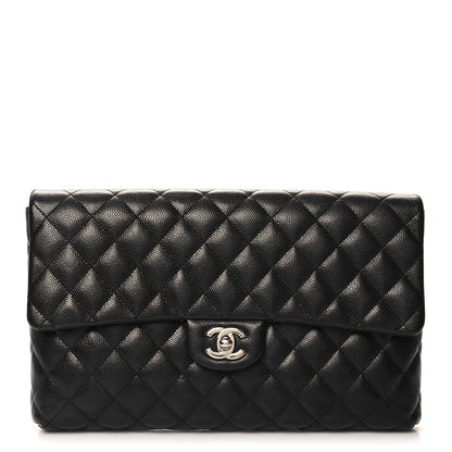 Chanel Caviar Quilted Flap Clutch Black 1 of 11