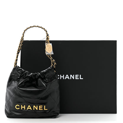 Chanel Shiny Calfskin Quilted Mini Chanel 22 Black 11 of 11