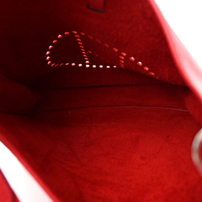 Hermes Taurillon Clemence Evelyne III PM Rouge Casaque 5 of 10