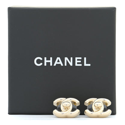 Chanel Metal CC Turnlock Earrings Gold 5 of 5