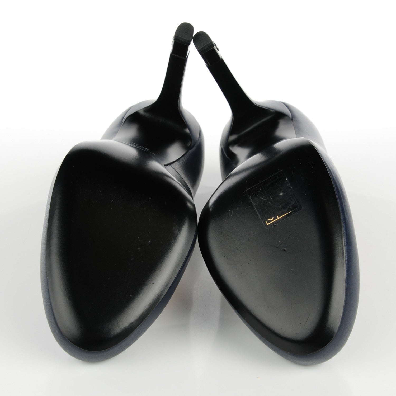 Chanel Lambskin Pumps 36.5 Navy 7 of 10