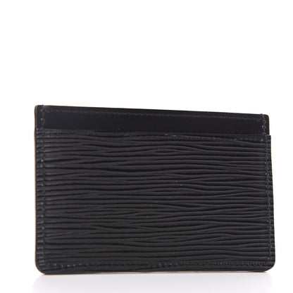 Louis Vuitton Epi Card Holder Black 2 of 6