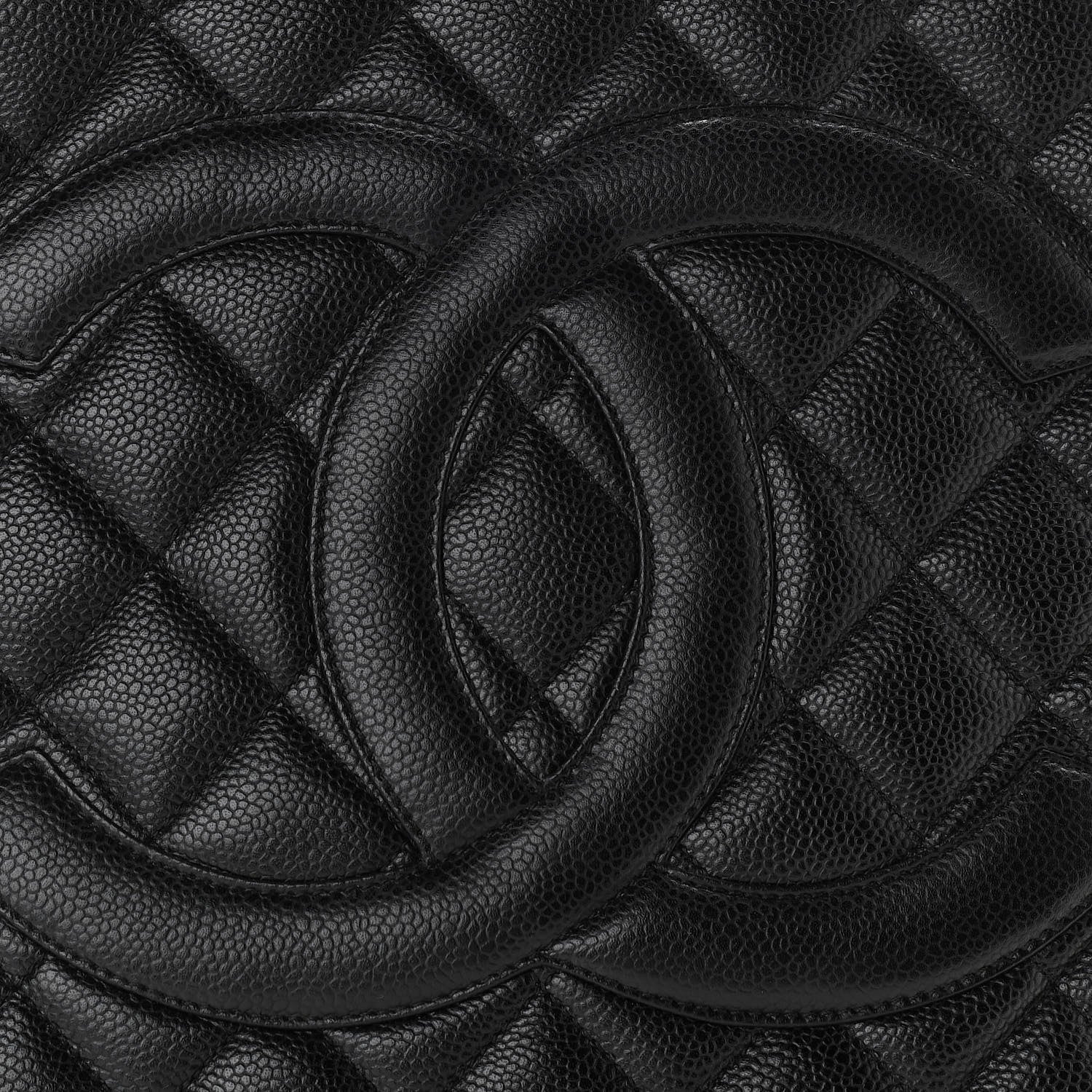 Chanel Caviar Quilted Medallion Tote Black 8 of 12