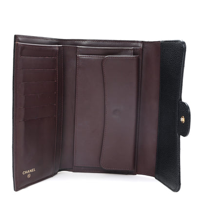Chanel Caviar Quilted Large Flap Wallet Black 5 of 8