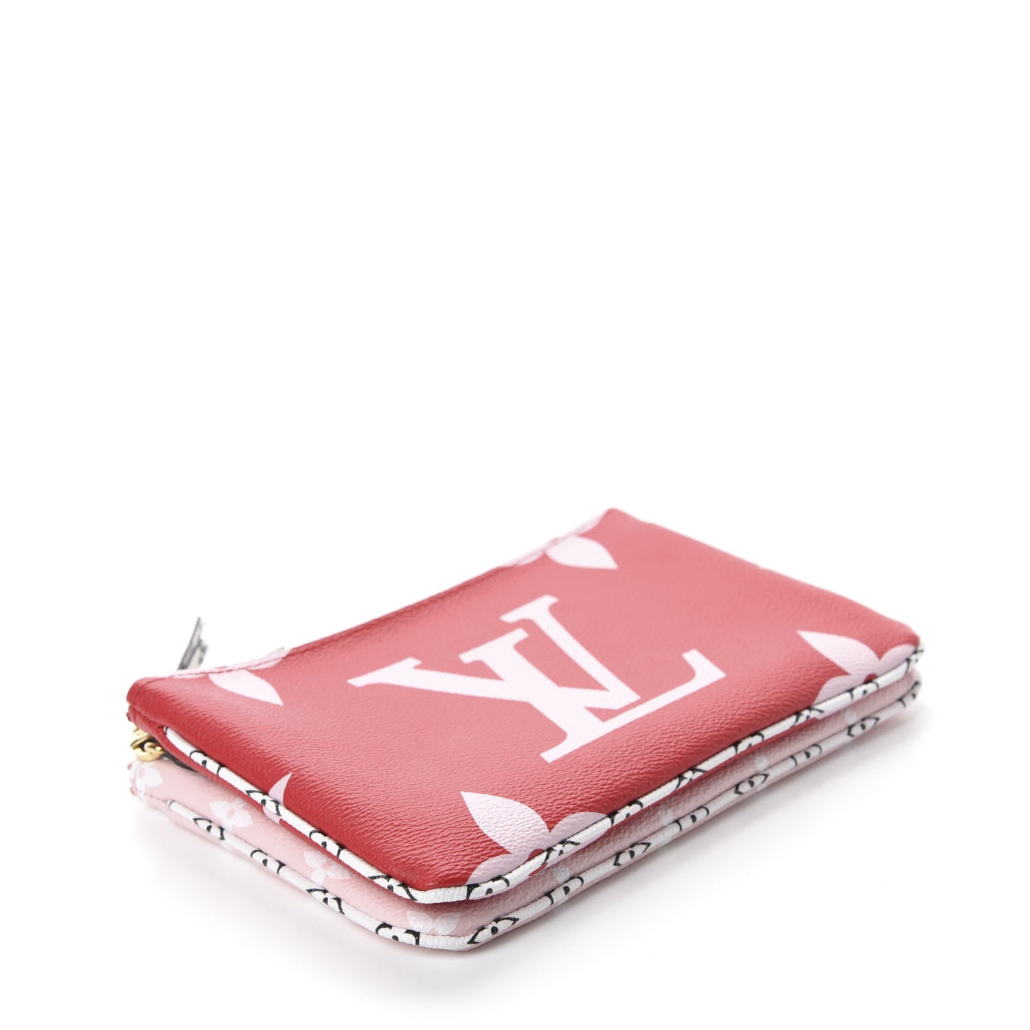 Louis Vuitton Monogram Giant Double Zip Pochette Rouge 4 of 11