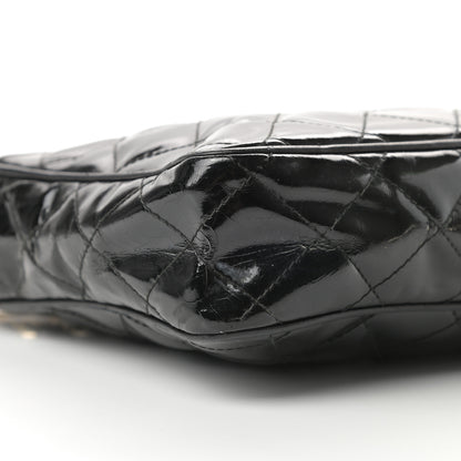 Chanel Patent Quilted Tassel Camera Case Black 10 of 15