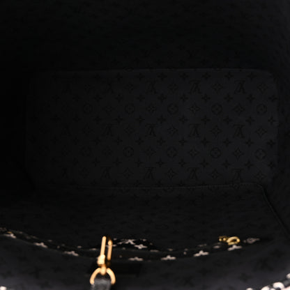 Louis Vuitton Monogram Giant Crafty Neverfull MM Creme Rouge Black 6 of 10