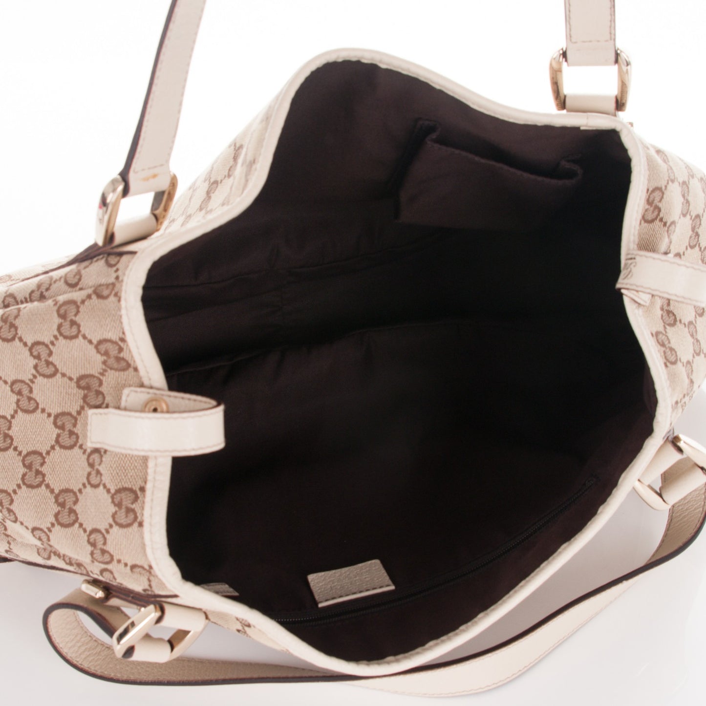 Monogram Medium Abbey Shoulder Bag Off White
