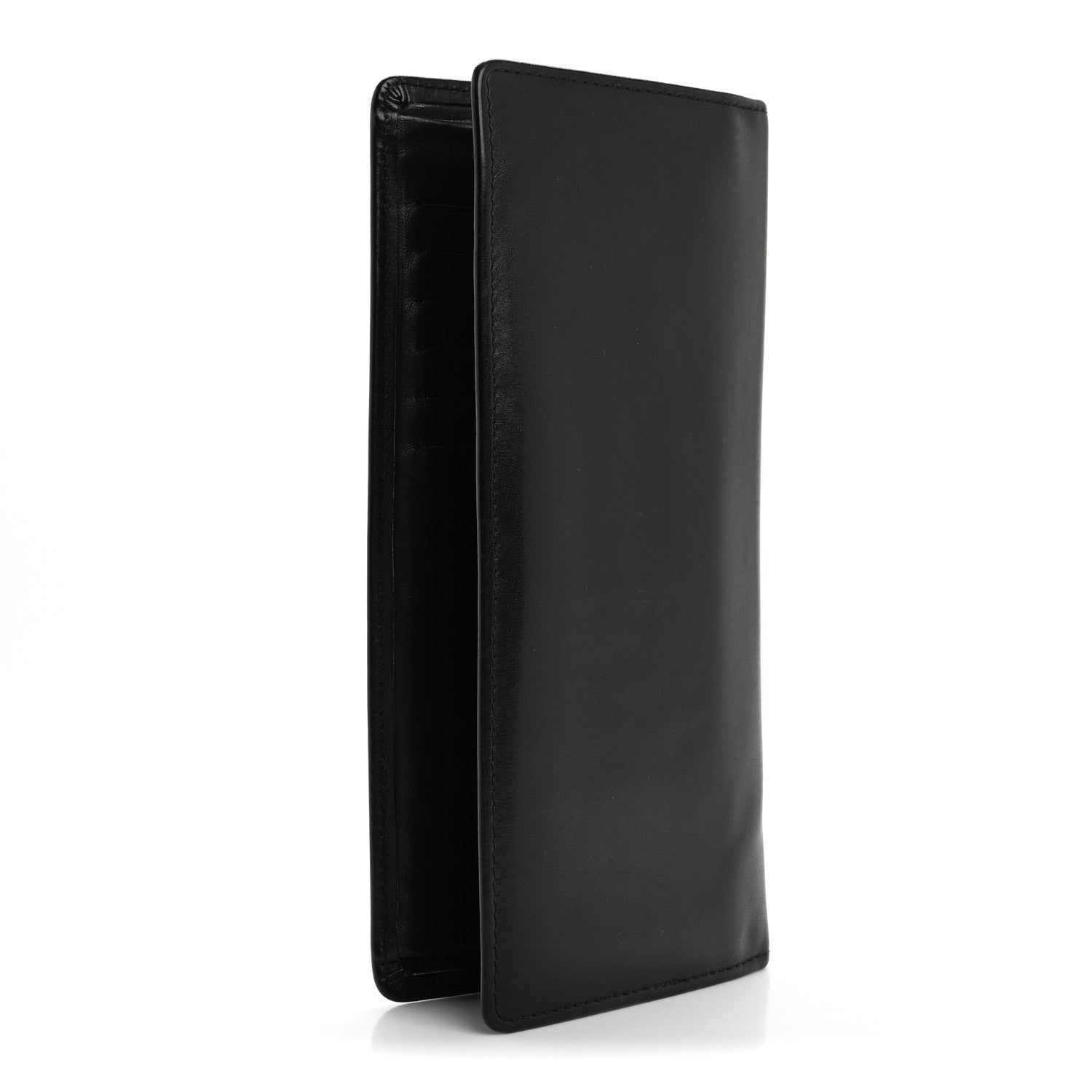 Louis Vuitton Nappa Mens Marco Chicago Perforated Brazza Wallet Black 3 of 10