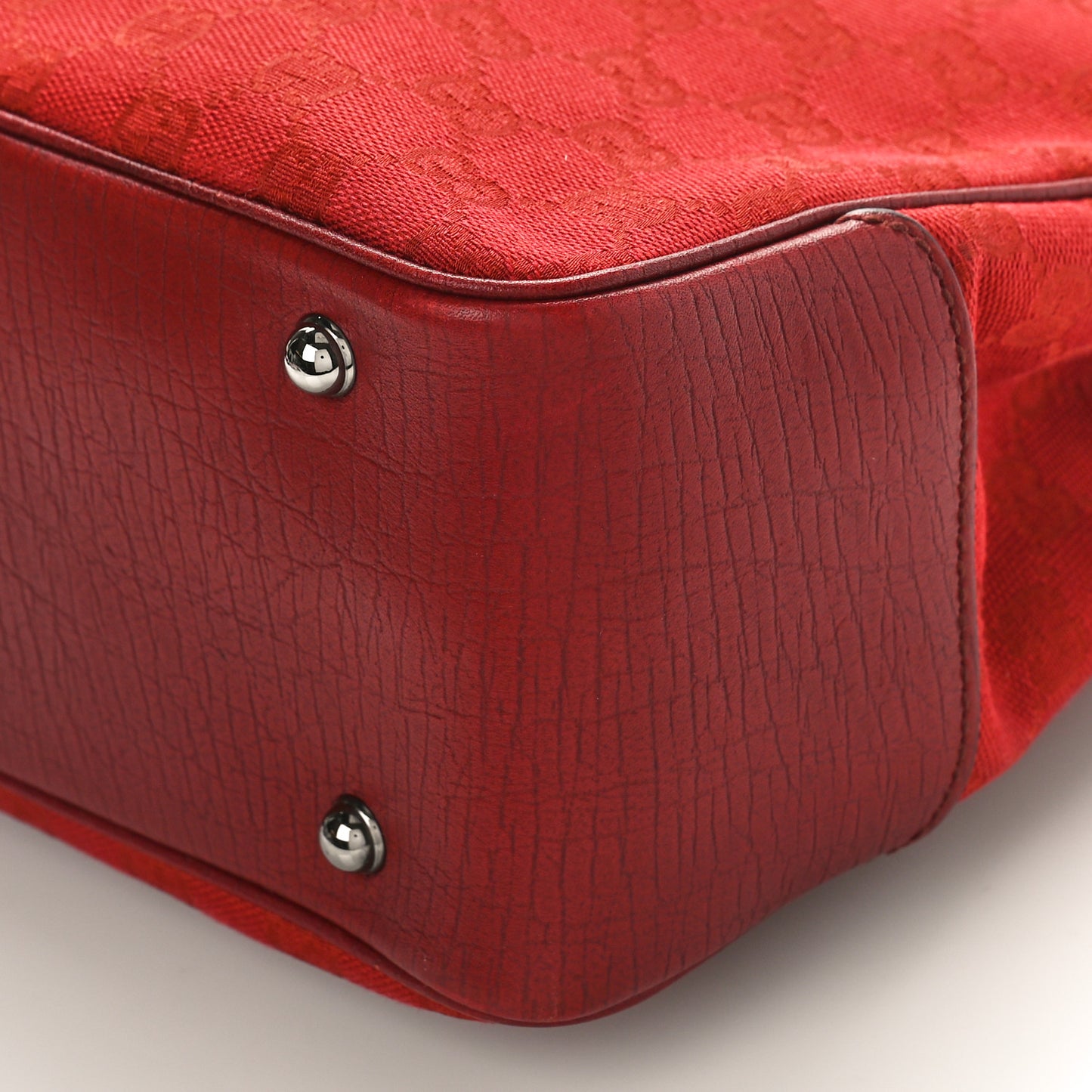 Monogram Small Bamboo Tote Red