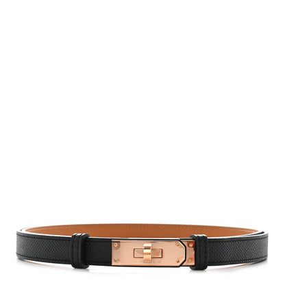 Hermes Epsom Kelly Belt Black 1 of 4