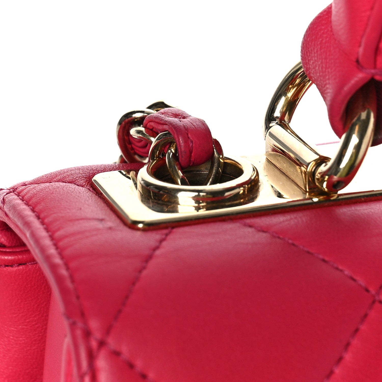 Chanel Lambskin Quilted Small Trendy CC Flap Dual Handle Bag Pink 12 of 17