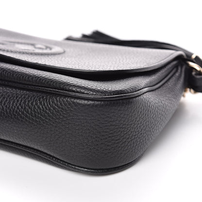 Gucci Pebbled Calfskin Medium Soho Flap Crossbody Black 9 of 10