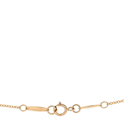 Tiffany 18K Yellow Gold 16mm Elsa Peretti Open Heart Pendant Necklace 4 of 4