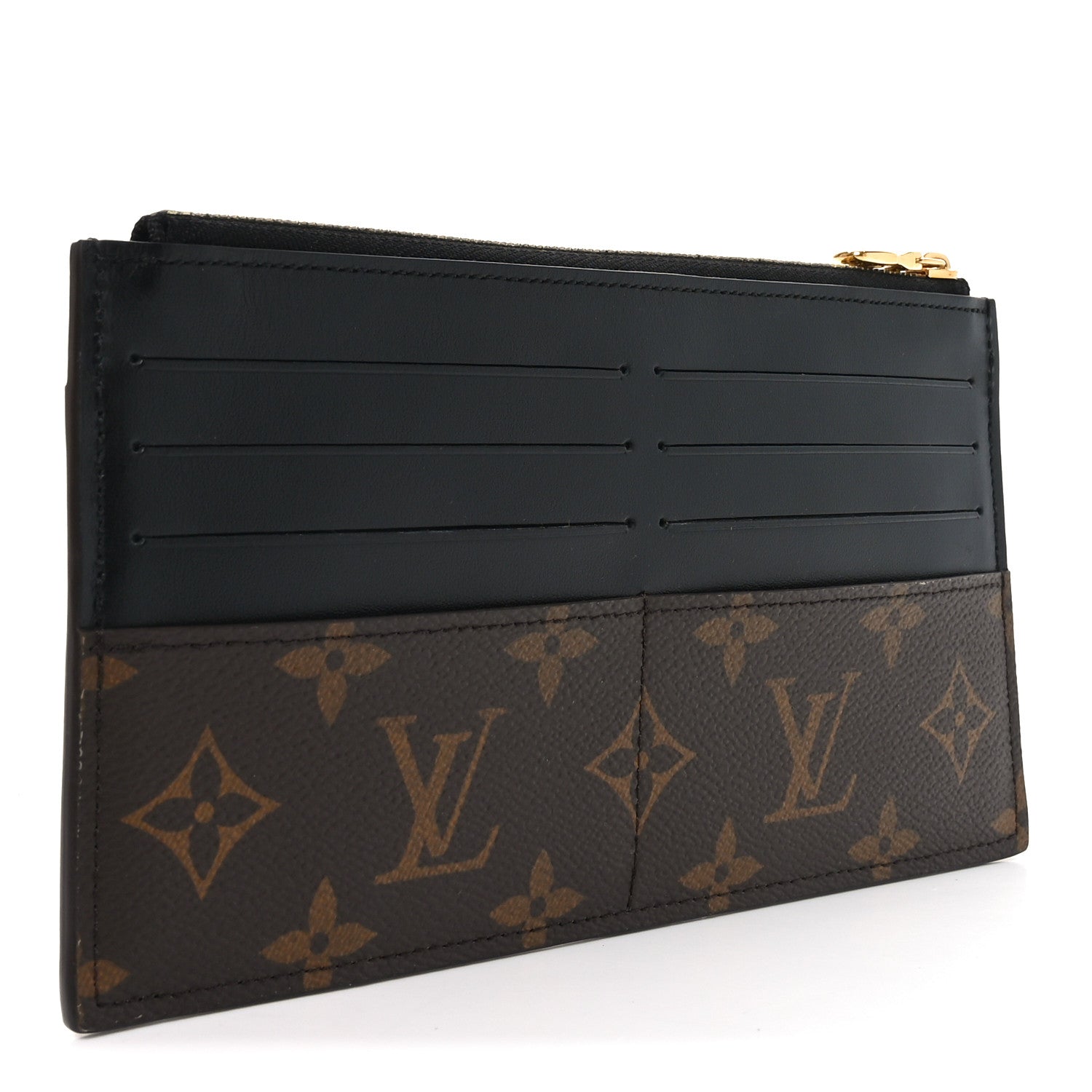 Louis Vuitton Monogram Slim Purse Black 3 of 7