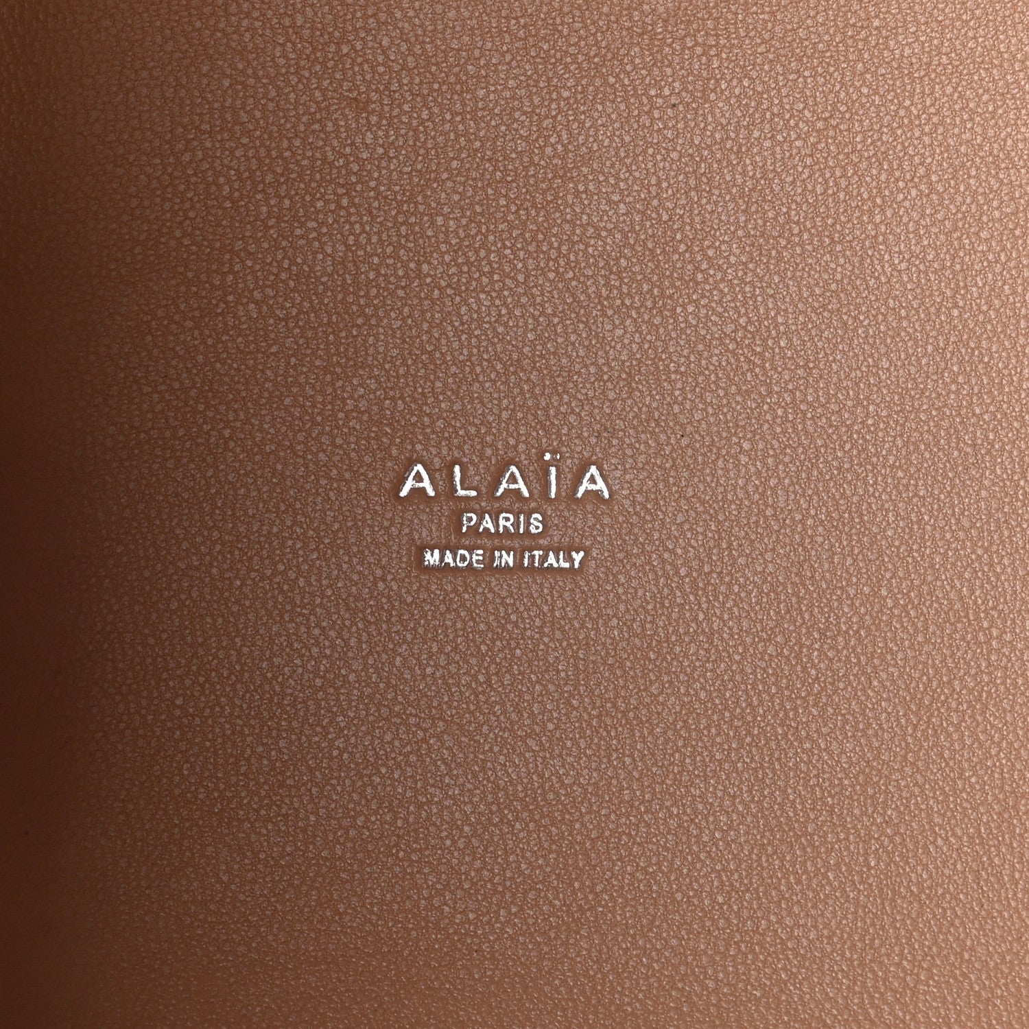 Alaia Calfskin Vienne Wave Mina 25 Bag Cognac 7 of 11