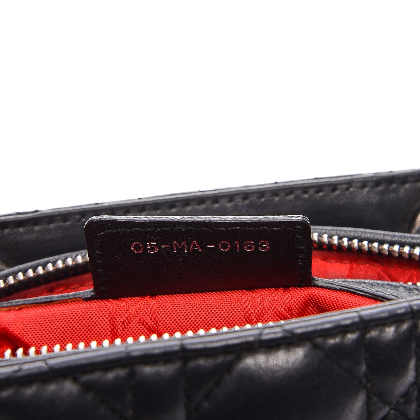Lambskin Cannage Medium Lady Dior Black