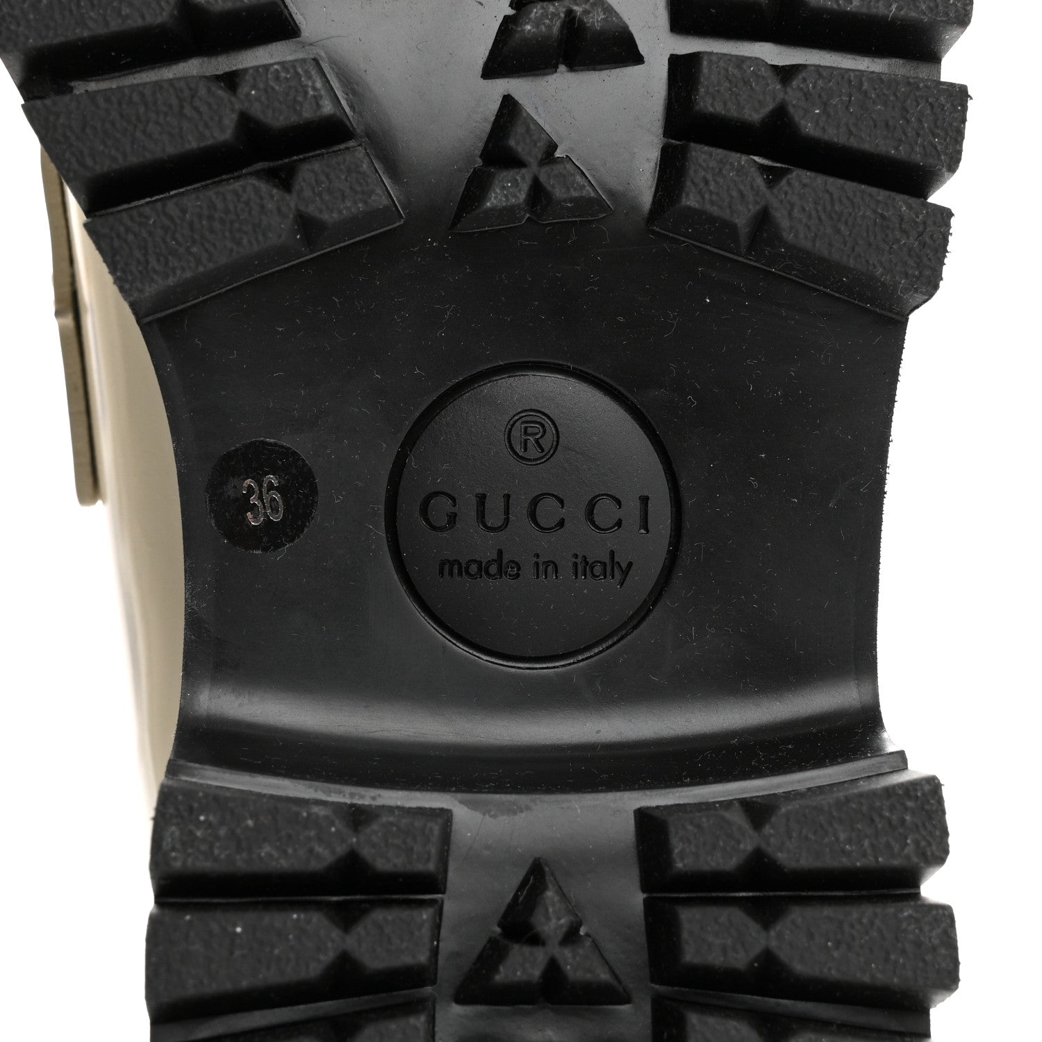 Gucci Cordovan Lux Womens Jeanne Platform Lug Sole 30/45mm Loafers 36 Mystic White 8 of 12
