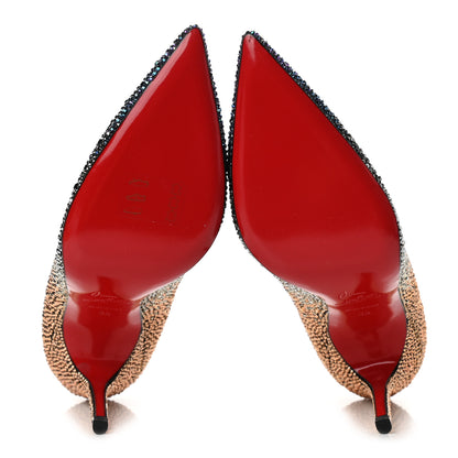 Christian Louboutin Suede Burma Strass Degrade So Kate Pumps 35 Version Multi 5 of 8