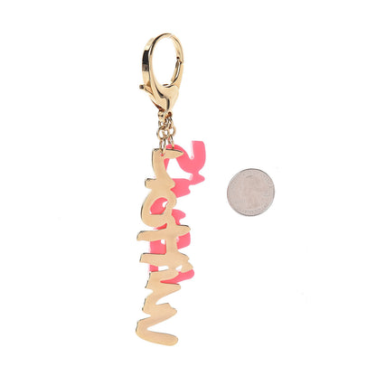 Louis Vuitton Graffiti Bag Charm Pink 2 of 3