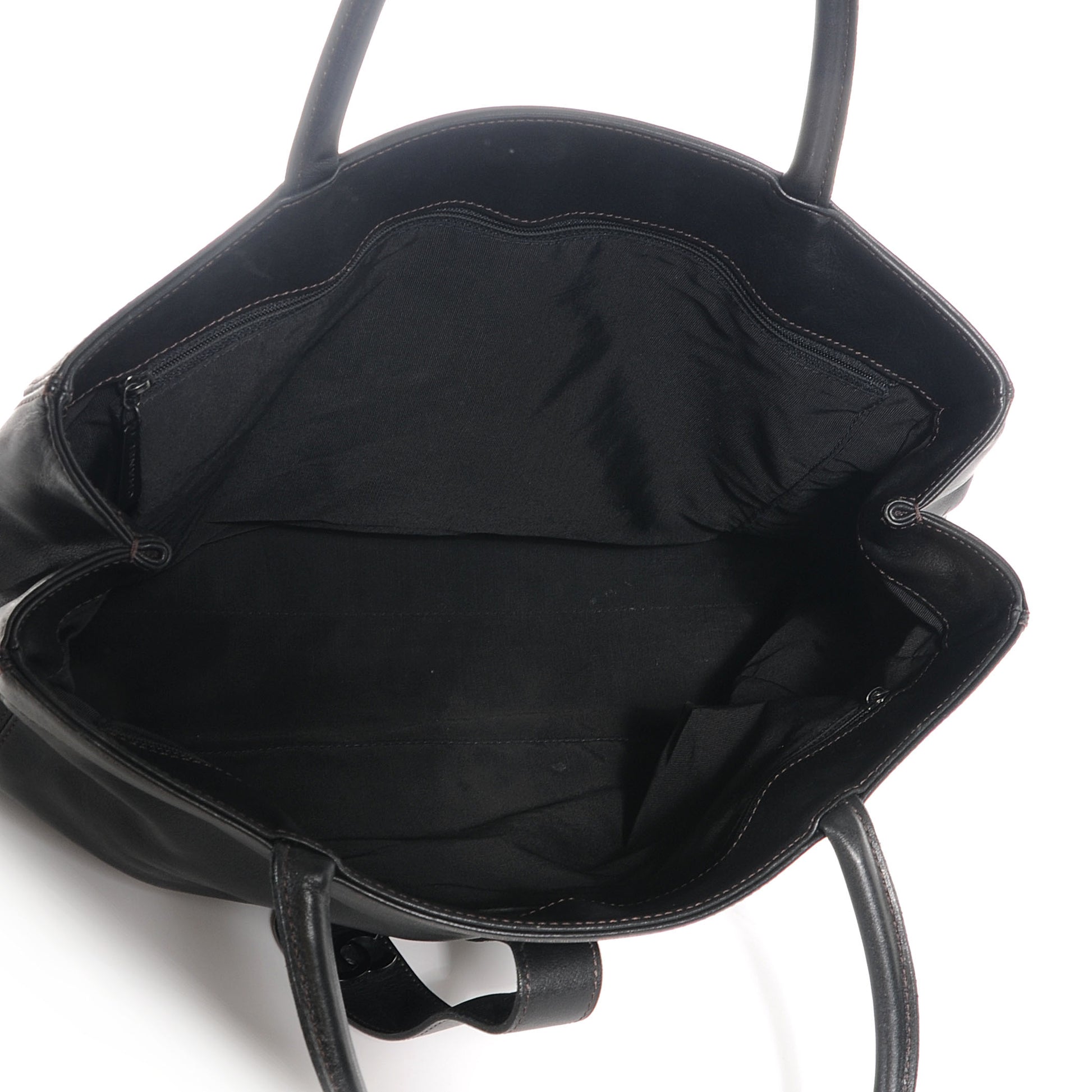 Chanel Calfskin Large Tote Bag Black 5 of 8