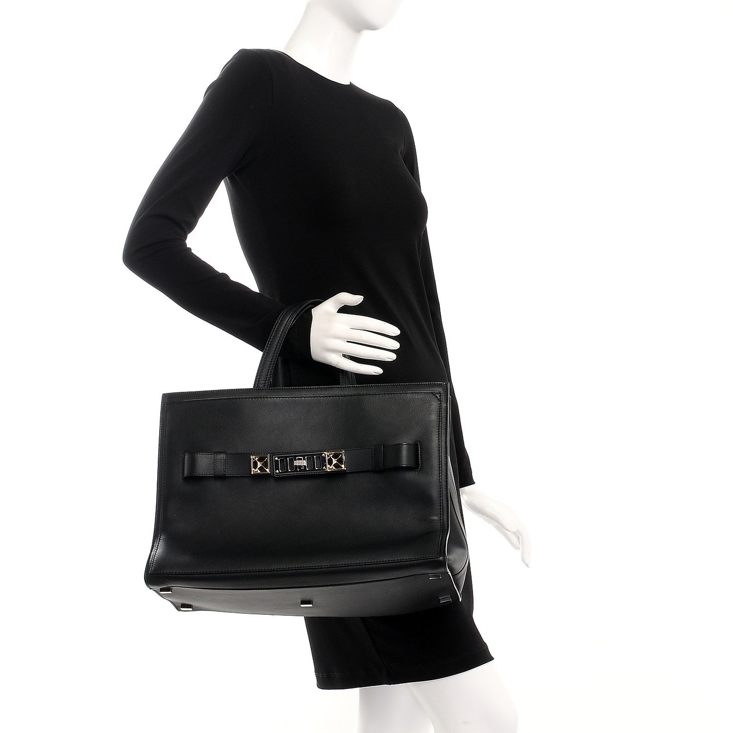 Calfskin Large PS11 Tote Black