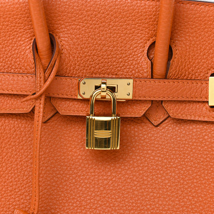 Hermes Togo Birkin 25 Orange 9 of 10