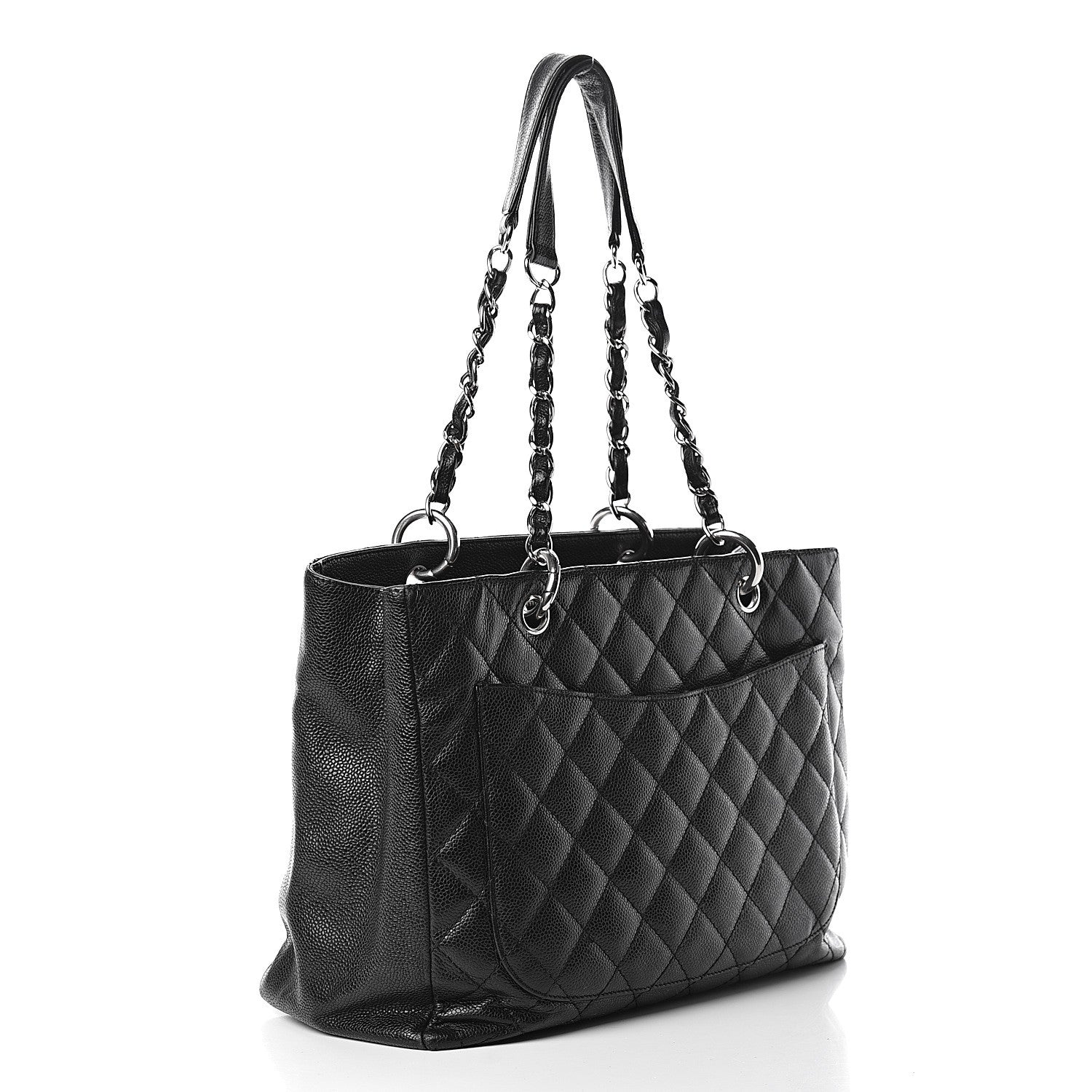 Chanel Caviar Quilted Grand Shopping Tote GST Black 3 of 24
