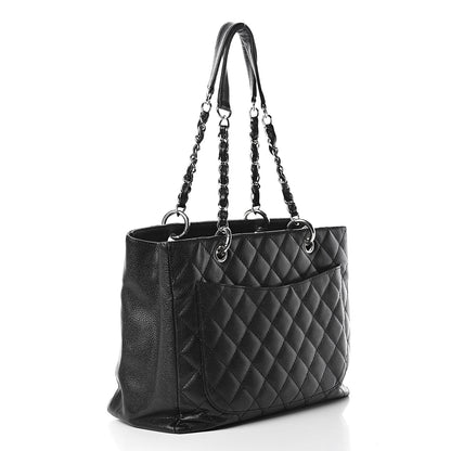 Chanel Caviar Quilted Grand Shopping Tote GST Black 3 of 24