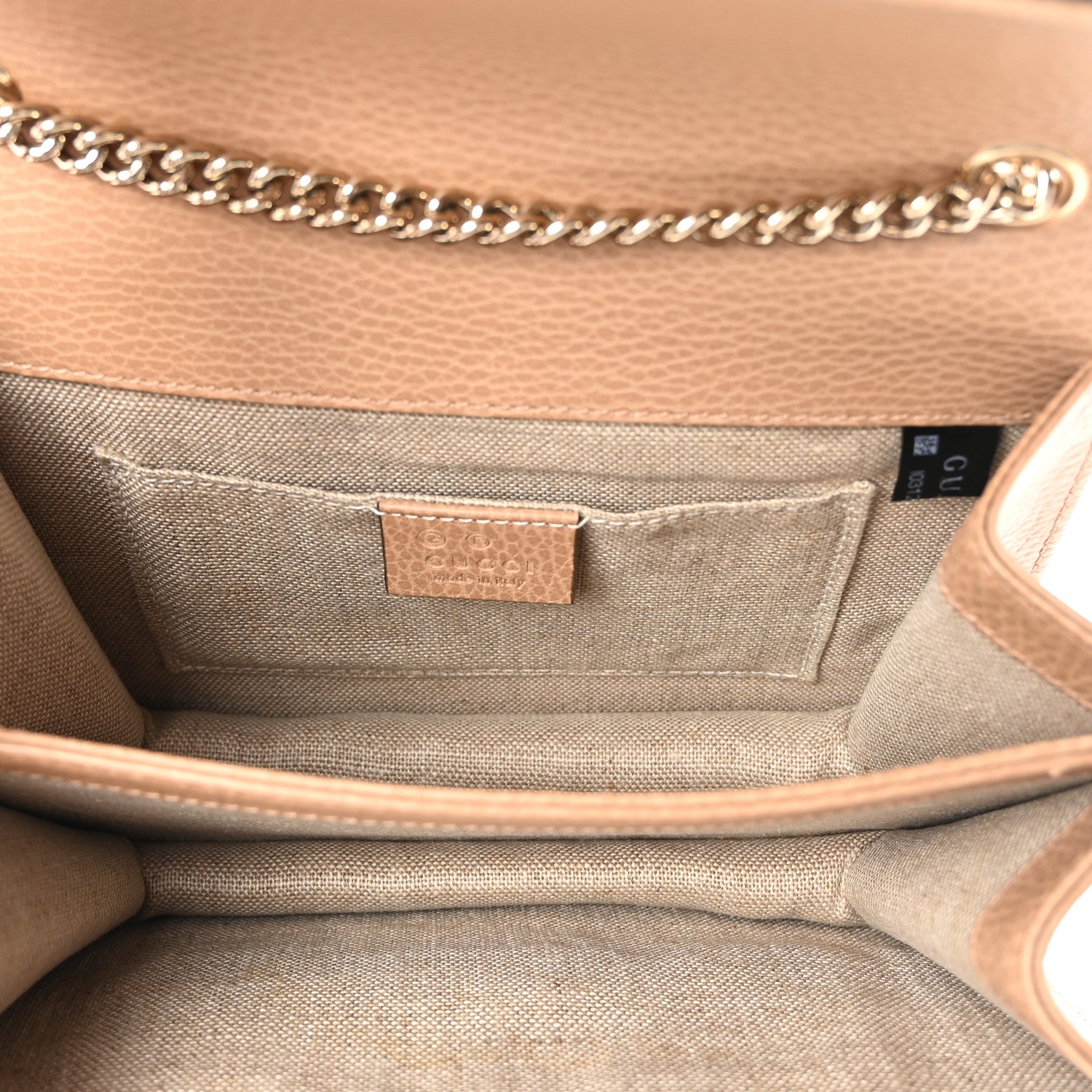 Gucci Dollar Calfskin Small Interlocking G Shoulder Bag Camelia 5 of 11