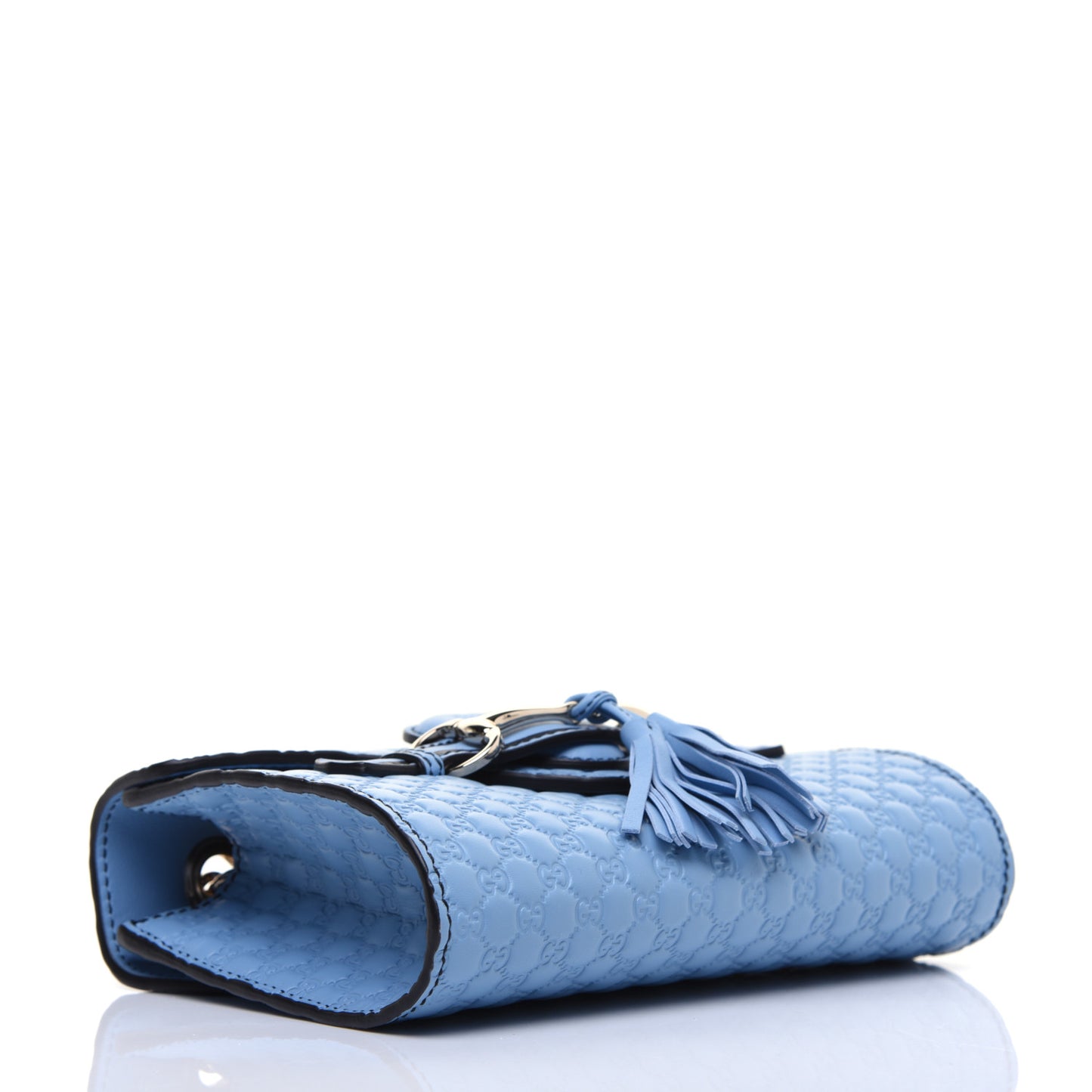 Soft Microguccissima Mini Emily Chain Shoulder Bag Mineral Blue