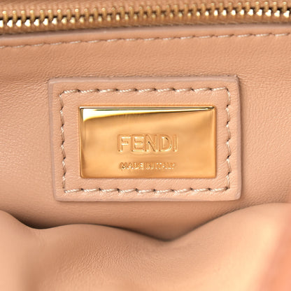 Fendi Nappa Colorblock Mini Peekaboo Iconic Satchel Oliva Vacchetta Powder Pink 8 of 14