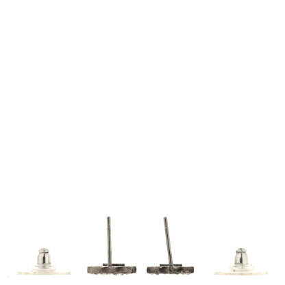 Chanel Crystal CC Earrings Silver 3 of 5