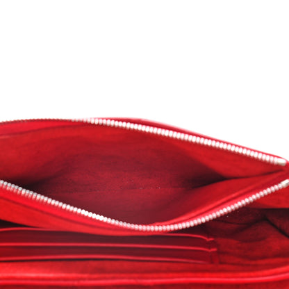 Louis Vuitton Calfskin New Wave Chain Pochette Scarlet 6 of 16