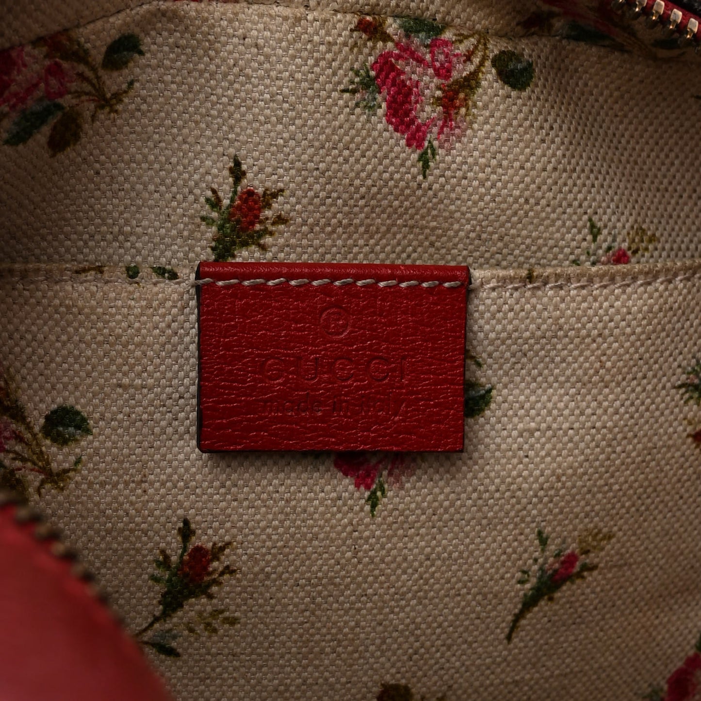 GG Supreme Monogram Web Neo Vintage Shoulder Bag Beige Red