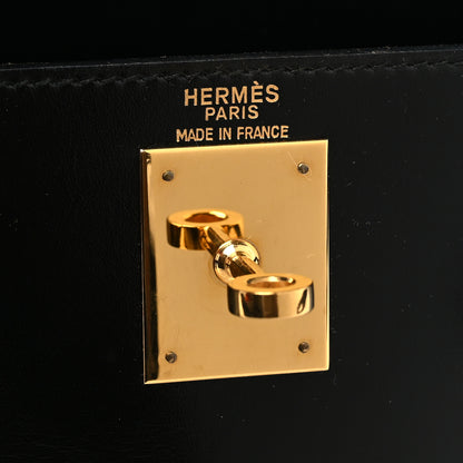 Hermes Box Kelly Retourne 28 Black 6 of 14