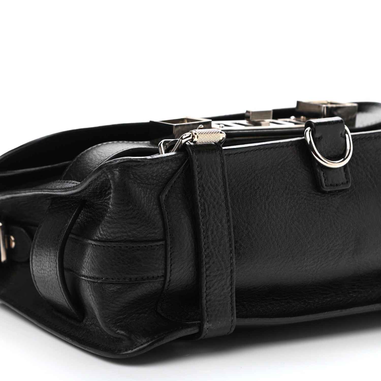 Proenza Schouler Smooth Calfskin Mini PS11 Classic Shoulder Bag Black 9 of 16