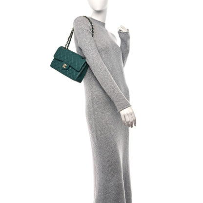 Chanel Lambskin Quilted Small Double Flap Green 2 of 11