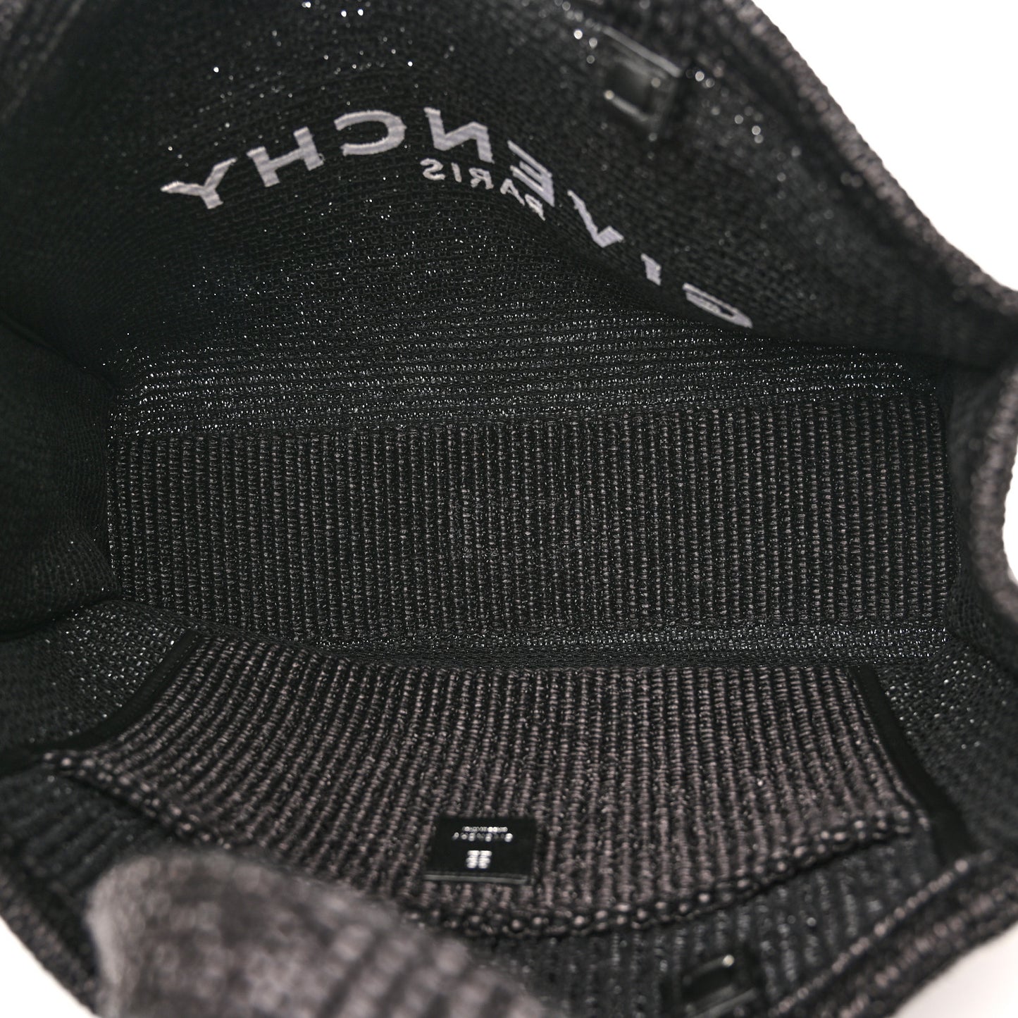 Raffia Large G Shopping Tote Black