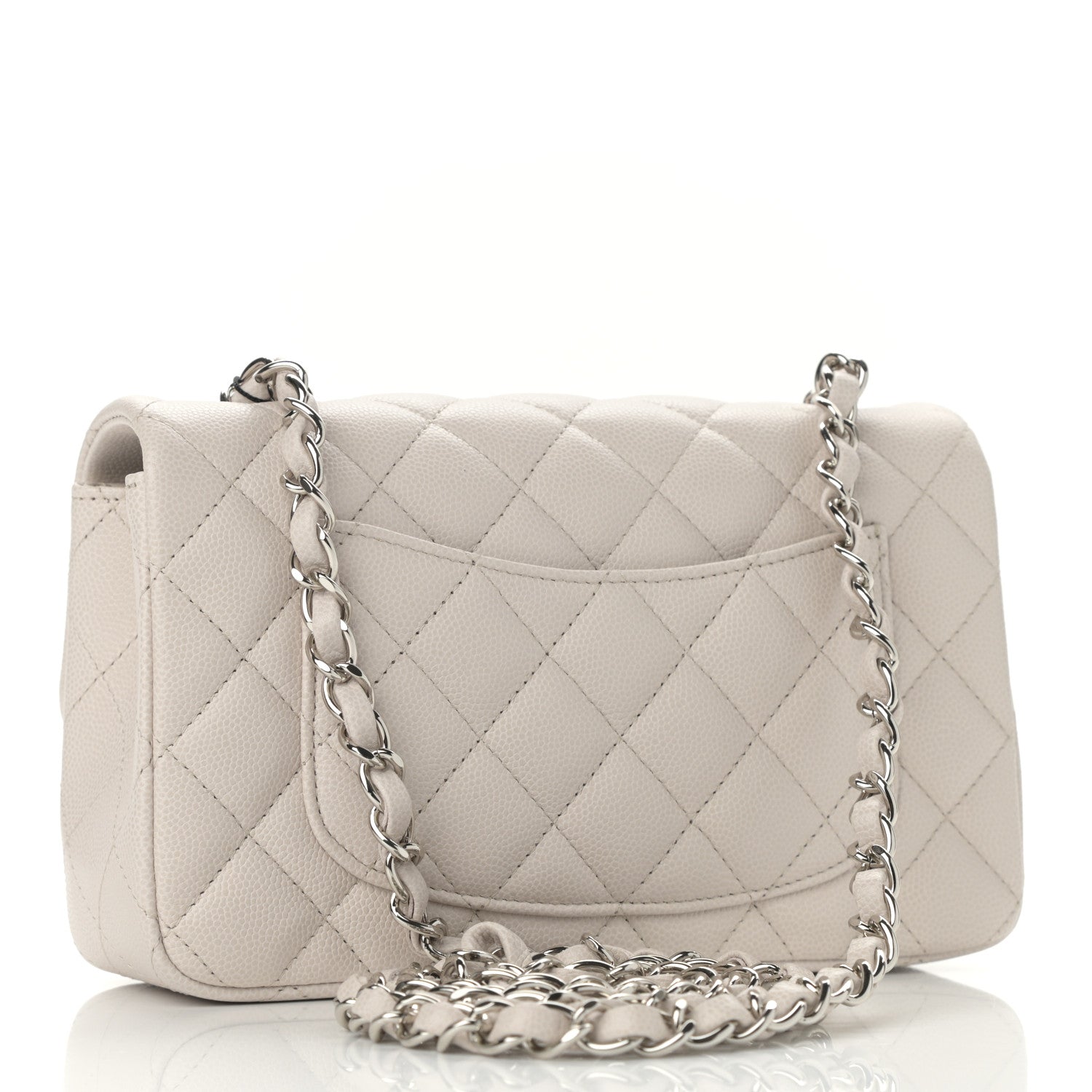 Chanel Caviar Quilted Mini Rectangular Flap Ivory 3 of 11