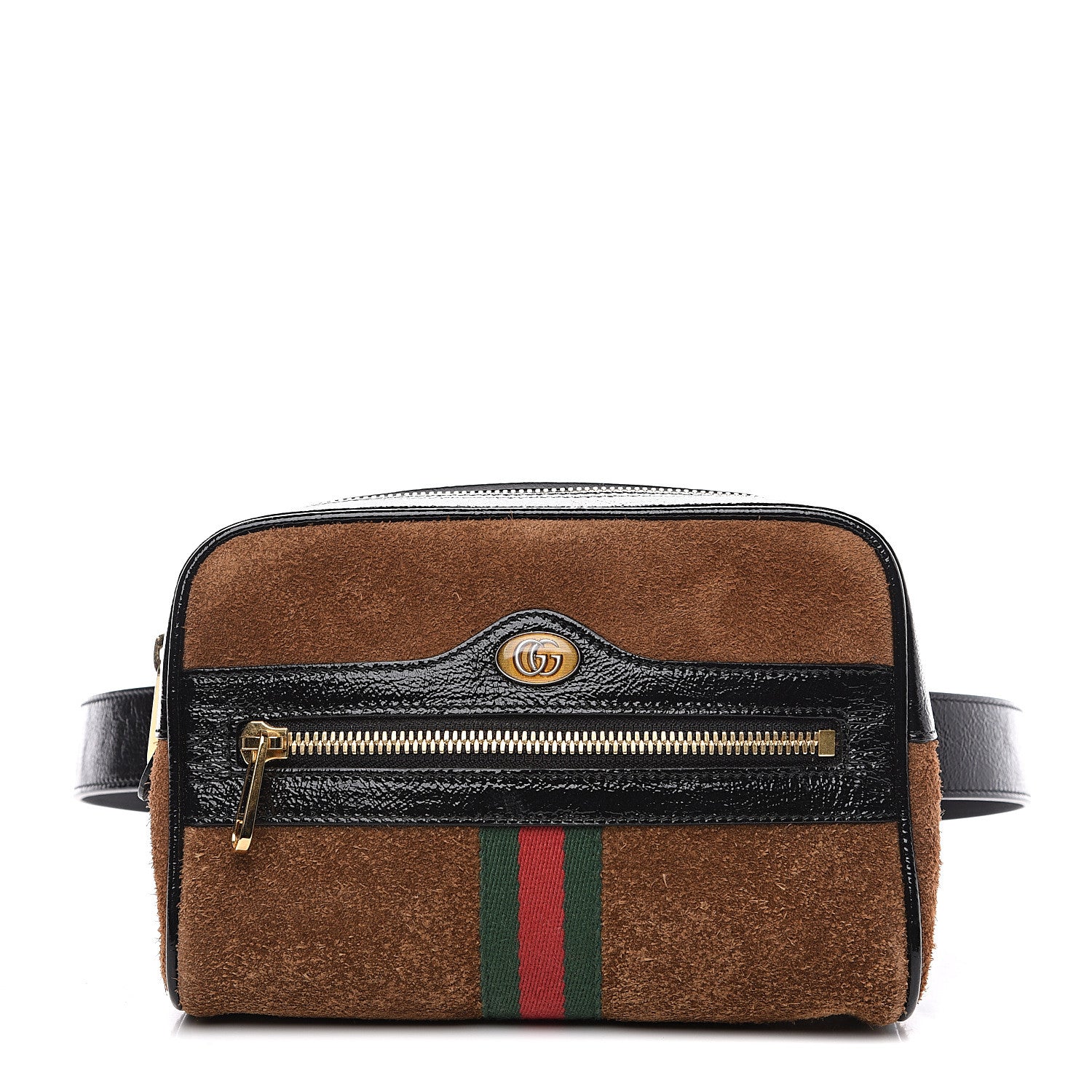 Gucci Suede Small Ophidia Belt Bag 85 34 Brown 1 of 9
