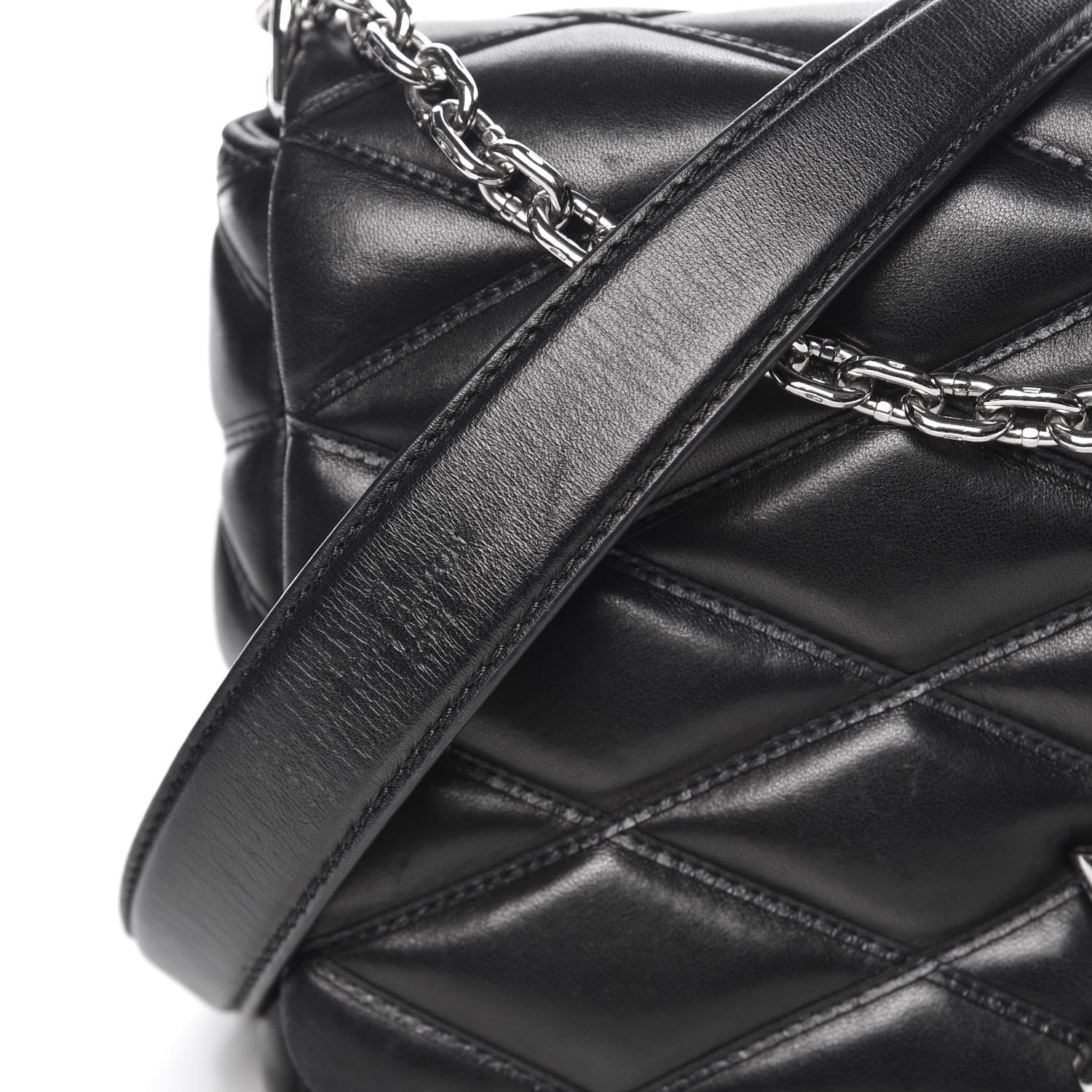 Louis Vuitton Lambskin Malletage GO-14 MM Black 11 of 20