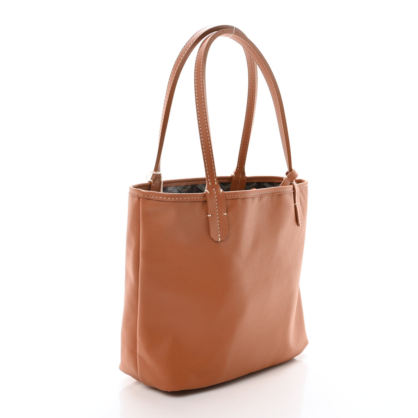 Goyardine Reversible Mini Anjou Black Gold