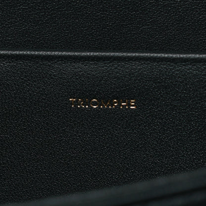 Celine Shiny Calfskin Medium Triomphe Black 6 of 10